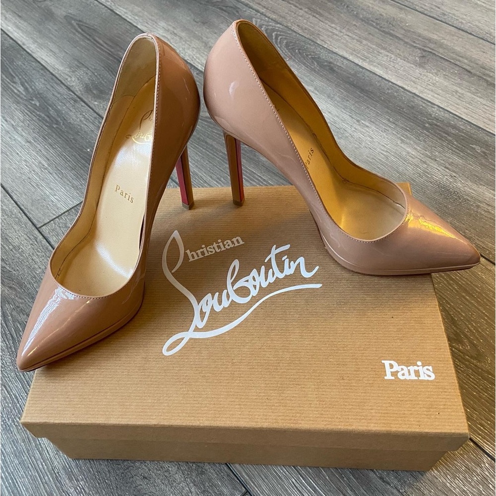 LIKE NEW Christian Louboutin Pigalle 120 Louboutins high heels shoes wedding